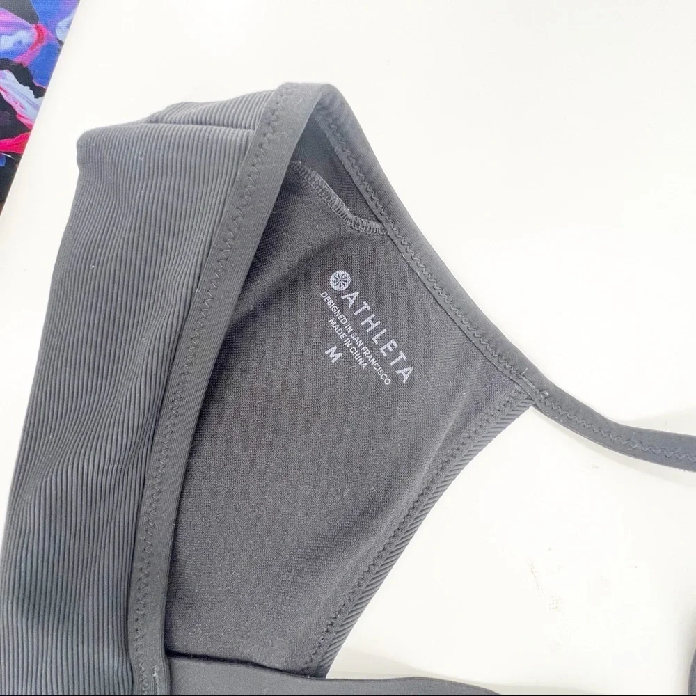 Athleta Black T-Back Sports Bra